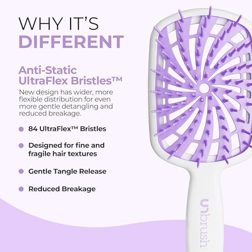 FHI Heat UNbrush Plus Ultra-Light Detangling Brush for Fine & Fragile Hair - Image 3