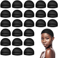 Black Wig Caps for Women, Stocking Cap for Wigs, 24 PCS by MYKURS