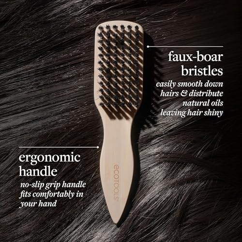 EcoTools Mini Slick Back Hair Brush, Travel Brush, 1 Count - Image 2