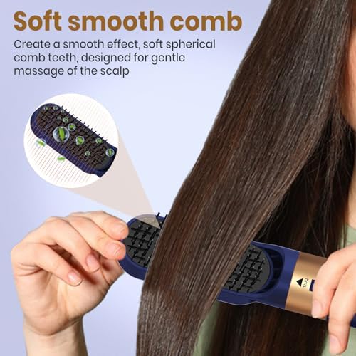 Hair Dryer Brush 5 in 1, Negative Ion Blow Dryer Brush Set - 110,000 RPM High -Speed Hot Air Brush Air Styler Curling Wrap Air Curler,Curling Iron Hair Styling Tools for Straight Curl Drying Smoothing - Image 6