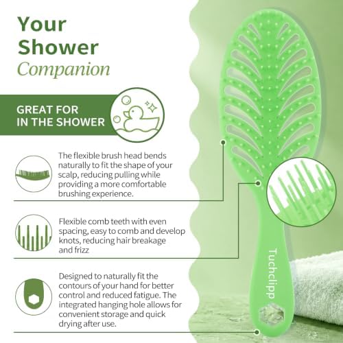 Vented Detangling Brushes for Wet & Dry,Curly Straight Thick Hair - Image 2