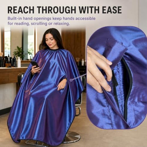 Hair Cut Hairdressing Cape Cloth Apron Stretch Out Hand Waterproof Salon Barber Gown 57 x 63 - Image 4