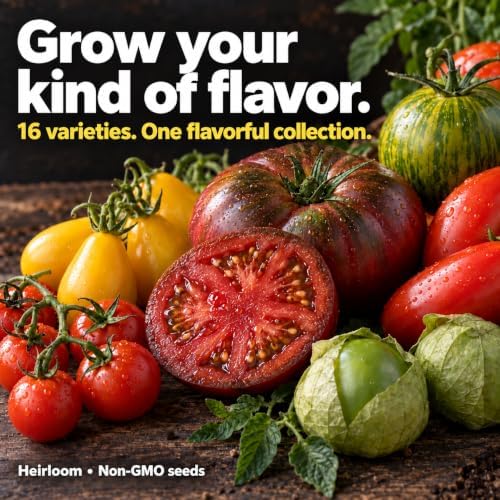 Gardeners Basics 16 Variety Tomato and Tomatillo Seeds for Planting - Image 2