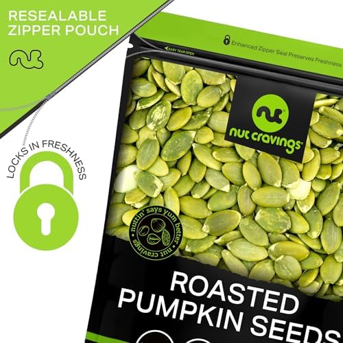 NUT CRAVINGS - Roasted & Unsalted Pumpkin Seeds (32oz - 2 LB) Pepitas - Image 5