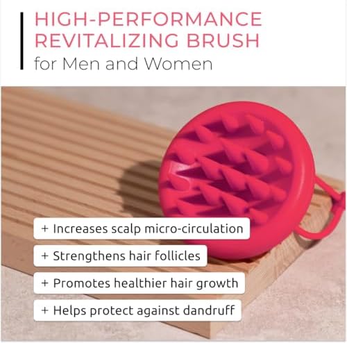 ds labs Revitalizing Scalp Brush - Silicone Shampoo Massager for a Cleaner, Fresher, Feeling Scalp, Lifts Build Up & Boosts Lather, Ergonomic, Water Resistant, for All Hair Types - Image 2