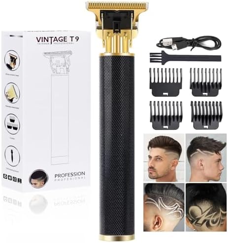 YOGINGO Professional Hair Trimmer for Men, Beard Trimmer Hair Clippers for Men, Cordless Rechargeable Hair Trimmer Metal Body Cutting Grooming Kit,Beard Shaver Barbershop by YOGINGO