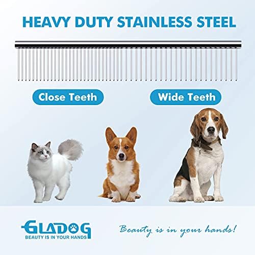 GLADOG Professional 5 in 1 Dog Grooming Scissors Set with Safety Round Tips, Sharp and Heavy-duty Pet Grooming Shears for Cats - Image 4