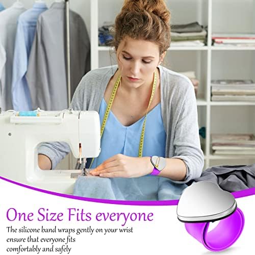 7 Pcs Hair Braiding Tools Set, Magnetic Wristband, Purple - Image 6