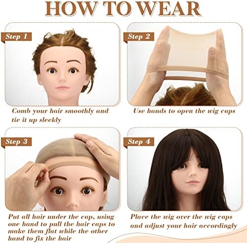 Mepase 200 Pcs Wig Caps Nylon Stocking Caps Bulk - Image 6