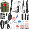 Gifts for Men Christmas Survival Kit and First Aid kit, Emergency Supplies Camping Accessories with Upgraded Molle Bag for Outdoor Adventure Camping Hiking Hunting by Kleclcw