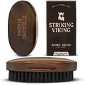 Striking Viking Beard Brush for Men - 4.3 in, Beech Wood Handle, Brown by StrikingViking