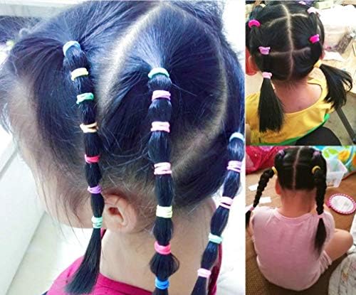 120 PCS Baby Hair Ties, Elastic Hair Bands Small Hair Ties Candy Colors - Image 6