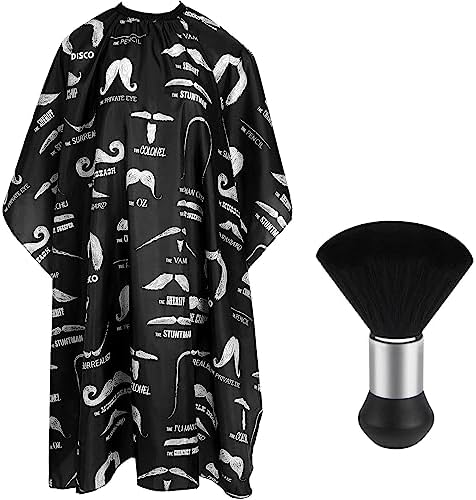 FEBSNOW Barber Cape Professional Hair Cutting Cape with Neck Duster Brush by HOMECRAFTBEAUTYBABY