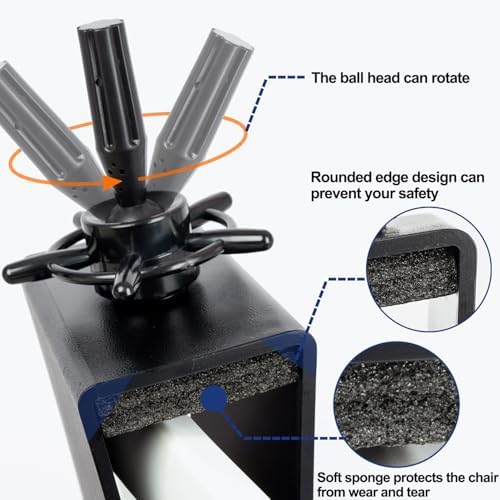 Mannequin Head Clamp Stand for Chairs, Adjustable Wig Head Stand Holder for Cosmetology Hairdressing Seat Back Clamp (Small) - Image 5