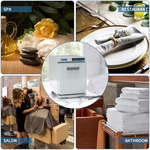 Towel Warmer, JXSDLIY 2-in-1 Professional Hot Towel Heater Cabinet for Spa Salon Home Bathroom, 5L, White - Image 5