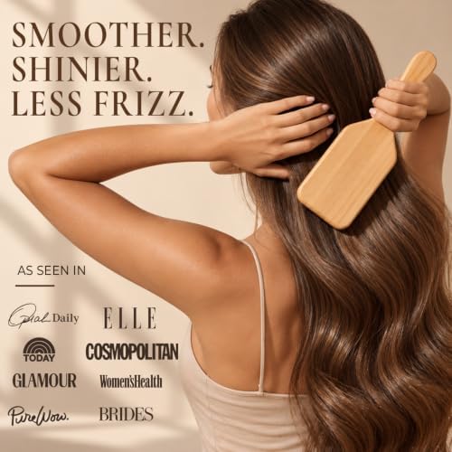 Beauty by Earth Boar Bristle Brush - Premium Paddle Brush for Fine, Thick, and Thinning Hair for Men and Women - Image 4