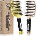 2 Pack Detangling Brushes for Women & Kids, Wet & Dry Hair, All Hair Types by KTKUDY