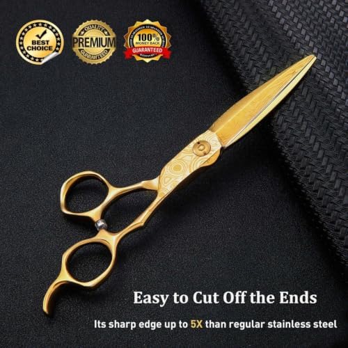 JASON Hair Cutting Scissors Shears - 6" Professional Barber Haircut Shear - Image 3