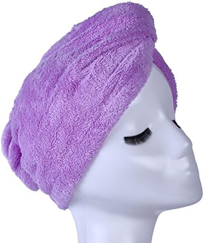 YYXR Microfiber Hair Drying Towel Ultra Absorbent Twist Hair Turban Drying Cap Hair Wrap - Image 5