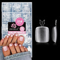 UNA GELLA Toe Nail Tips Square Full Cover 216Pcs Squoval Double Matte by UNAGELLA