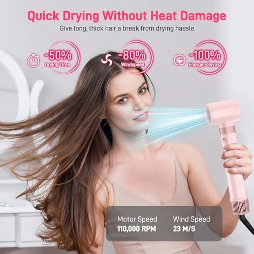 MESCOMB Dual Voltage Hot Air Styler Wrap - 5 in 1 Hair Dryer Brush with Fast Drying Blow Dryer, Styling, Straightening & Volumizing with Travel Bag (100V–240V) Gift for Women - Image 4