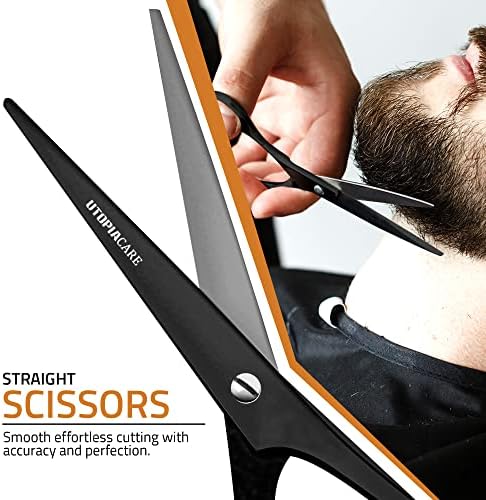 Utopia Care Hair Cutting and Hairdressing Scissors 6.5 Inch, Premium Stainless Steel shears with smooth Razor & Sharp Edge Blades, for Salons, Professional Barbers, Black - Image 4