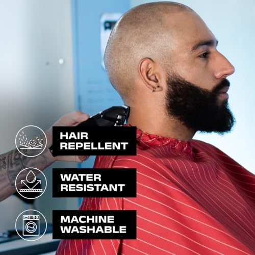 Barber Strong The Barber Cape Haircut Cover for Men, Hair Repelling and Static-Reducing Material, Water Resistant Fabric - Image 6