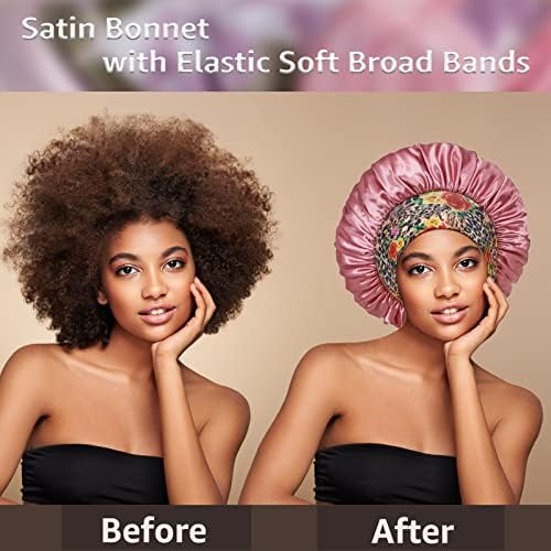 Satin Bonnet Hair Bonnet for Sleeping, Sleep Bonnets for Women - Image 3