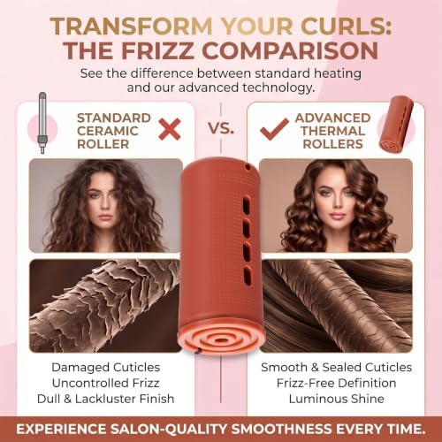 WILLBOND 24 Pcs Large Perm Rods Plastic Hair Rollers, Brown, Jumbo - Image 4