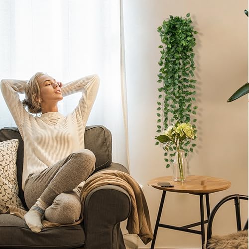 24 Pack 172Ft Fake Plants Artificial Vines for Room Decor, Faux Ivy Greenery Garland for Home Teen Girls Bedroom Living Aesthetic Farmhouse Dorm Wall Decoration, Wedding Easter Christmas Party Gift - Image 6
