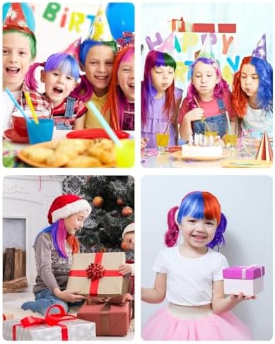 New Hair Chalk Comb Temporary Hair Color Dye for Girls Kids, Washable Hair Chalk for Girls Age 4 5 6 7 8 9 10-12 Birthday Christmas New Year Cosplay Hair DIY Party - Image 6