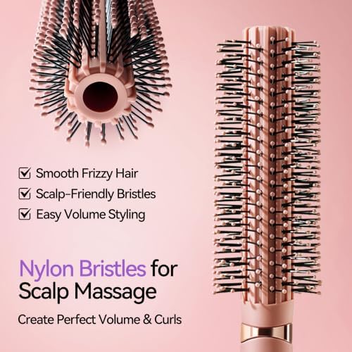 Round Brush for Curls, Styling Hairbrush for Volume, Curling & Smoothing - Image 2