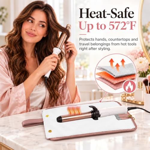 Hot Hair Tools Organizer Travel Bag with Heat Resistant Mat - Image 4