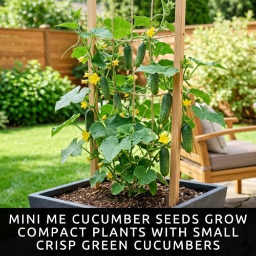 10+ Mini Me Cucumber Seeds for Planting, Compact Container Cucumber - Image 2