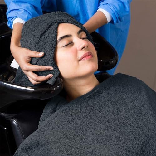 Avalon Towels Salon Towel - Grey Hand Towels Bulk Pack of 24 - 100% Cotton Absorbent Spa, Facial & Gym Towel for Working Out - 16x27 Inches (Not Bleach Proof) - Image 5