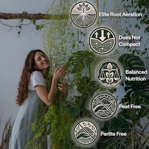 Craft Houseplant Potting Mix, Organic Indoor Potting Soil for House Plants, Chunky Well Draining Plant Soil for Pothos, Snake Plant & Tropical Plants, Peat Free, 8 Quart - Image 2