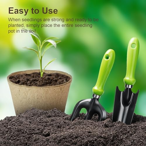 12 Pcs Peat Pots, Biodegradable Pots for Seedlings with Drain Holes, Garden Plant Nursery Pots for Plants, Vegetables,Fruits and Herb (12) - Image 5
