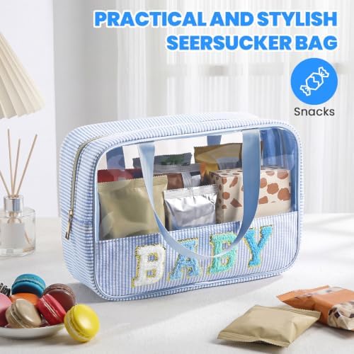 Sanwuta Clear Seersucker Baby Bag, Light Blue - Image 4