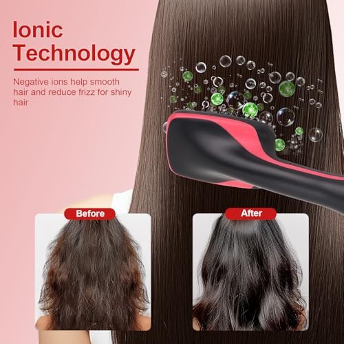 Blow Dryer Brush Hair Dryer One-Step Straightener Paddle Brush - Image 4