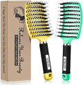 2 Pack Detangling Brushes for Women & Kids, Wet & Dry Hair, All Hair Types by KTKUDY