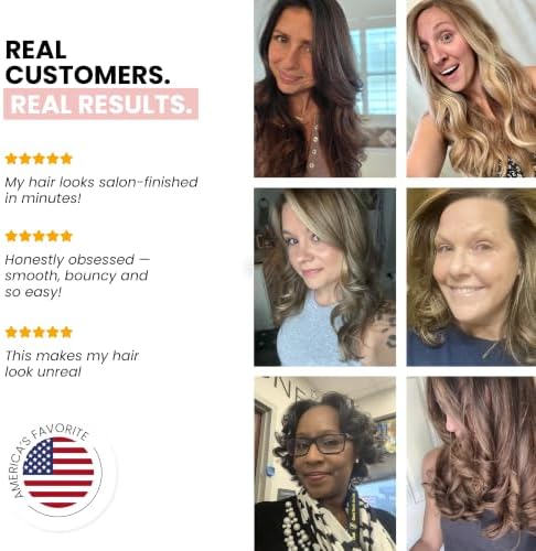 ELLA BELLA® 6 in 1 Professional Hot Air Styler & Straightener, Fast Drying - Image 6