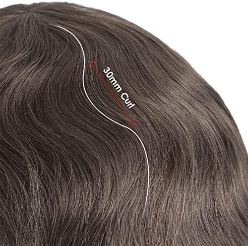 Lordhair Toupee for Men Hair Replacement System European Hair Toupee Hair Pieces for Men Natural Lace Front with Skin Perimeter Base Multiple Size Available - Image 4