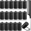 Syhood 18 Pcs Satin Foam Hair Rollers for Black Women with Comb, 1.42 Inch by Syhood
