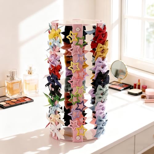 Bow Organizer for Girls - Large Capacity Hair Clip Organizer, Effortless Hair Bow Holder for Home Dresser, Perfect for Gifting, Essential Storage Solution for Girls - Image 2