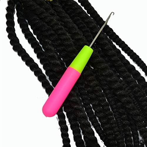 2Pcs Latch Hook Tool, Latch Hook Crochet Needle for Micro Braids, Hair Extension, Feather and Carpet - Image 7