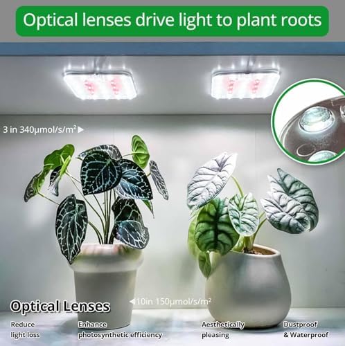 Under Shelf Grow Light, Auto Timer, Dimmable, Pearl White, 2-Pack - Image 5