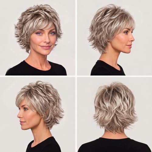 Raquel Welch Women's All-Over-Layers Short Gray Wig, VOLTAGE - Image 4
