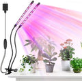 led Grow Lights, 2 Heads Red Blue Plant Light with Clamp for Indoor Plants & Seed Starting, 10-Level Dimmable, Auto On Off, Timing 3 9 12Hrs by Unknown