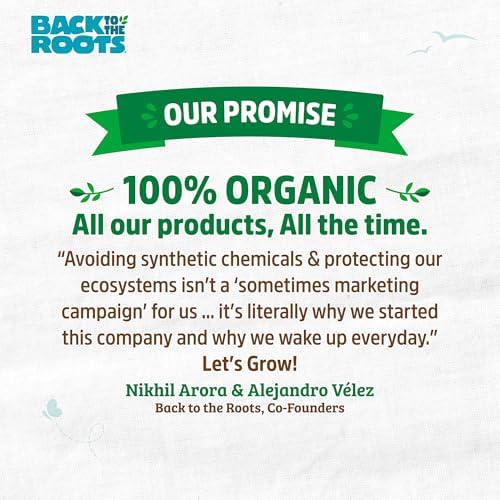 Back to the Roots 3-in-1 Seed Starting Mix 6 Quarts, 100% Organic & USA Made for Herbs, Veggies, Flowers, w/Nutrient Rich Plant Food, Worm-Castings, & Moisture Controlling Yucca Brown - Image 3