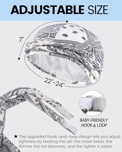 Ababalaya Upgraded Satin Lined Halo Turban Wave Cap - Image 3